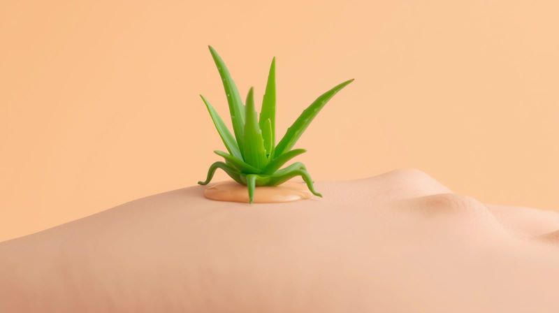 aloe na koži